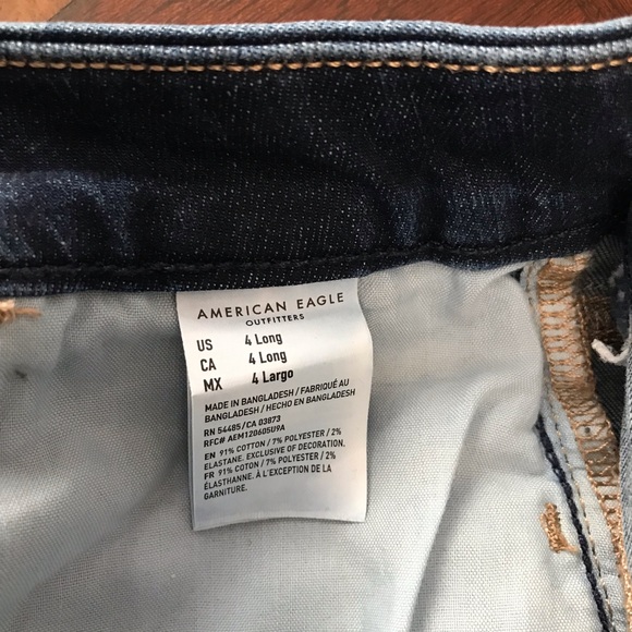 American Eagle AEO next level stretch curvy hi-rise jegging size 4 Long - Picture 8 of 8